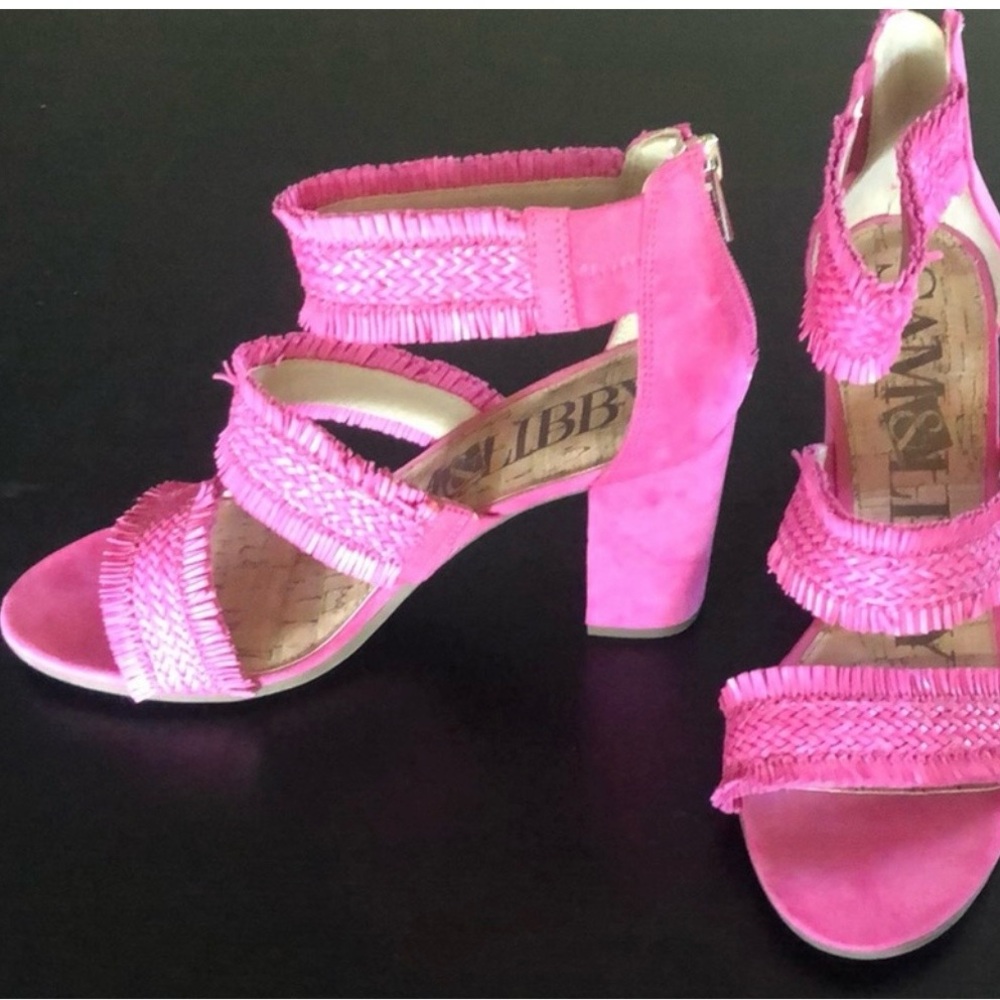 Sam & Libby Pink Women's Heeled Sandals